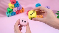 Jeu de construction géant et coloré en cubes souples, 50 pièces, pour l'apprentissage des mathématiques et les fêtes d'enfants