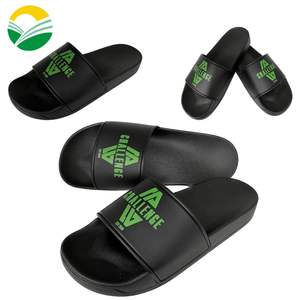 <span class=keywords><strong>Zapatillas</strong></span> de <span class=keywords><strong>verano</strong></span> con logotipo personalizado para hombre y <span class=keywords><strong>mujer</strong></span>, Sandalias planas antideslizantes de PVC para <span class=keywords><strong>casa</strong></span> y playa, Hotel, ducha y baño, color negro - Product Image 1