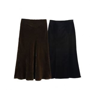 Bandage Irregular Pleated <b>Midi</b> <b>Skirt</b> Ladies' Elegant A-line <b>Skirt</b> High Waist Loose Summer New <b>Plaid</b> Irregular Checkered <b>Skirt</b> - Product Image 1