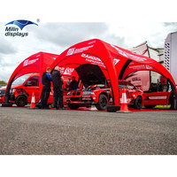 Tente araignée gonflable personnalisée pour promotion extérieure, idéale pour les événements sportifs de course automobile et de rallye