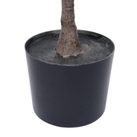 OH ARTS Décoration en plastique d'eucalyptus artificiel, branches et tiges d'eucalyptus artificielles avec pot