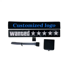 مبيعات مباشرة ليد ملصقات مضيئة للسيارة مطلوبة خمس-مدببة ستار ال ضوء بارد ملصقات سيارة نافذة السيارة زخرفة مضيئة - Product Image 6