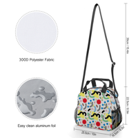 Sac à déjeuner isotherme personnalisé pour enfants, sac de transport alimentaire scolaire, imprimé mignon, léger, portable, pour garçons et filles, effet isolant, fermeture éclair