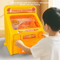 Jeu de tir rétro en marbre, machine de jeu éducative de table pour garçons et filles, 4 couleurs, avec billes et jetons de jeu
