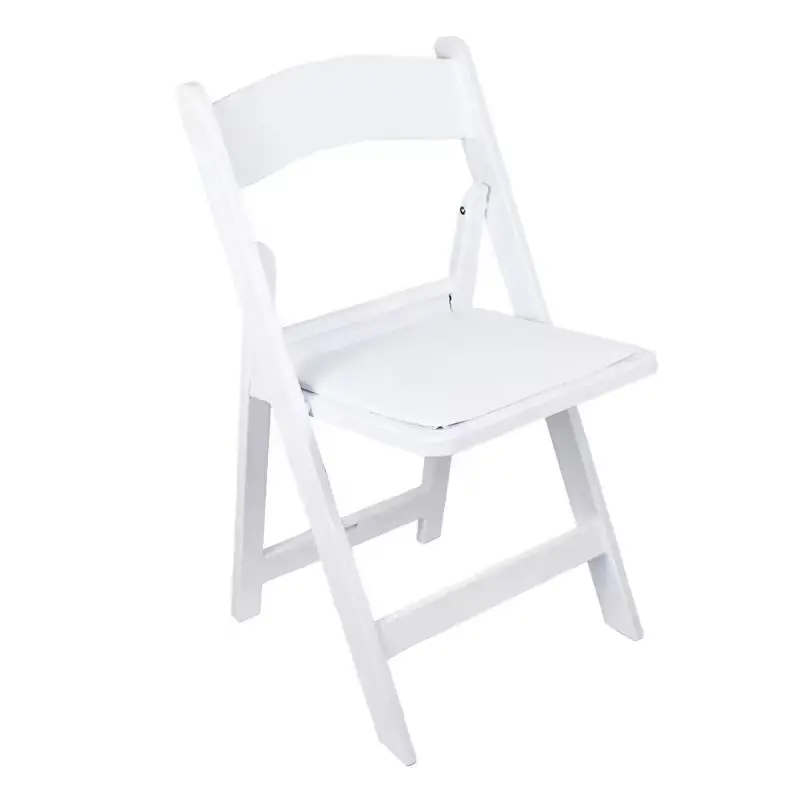 Wholesale Outdoor Garden White Padded Wimbledon Folding Plastic Wedding Party Chair