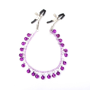 Factory direct sales of Paradise <b>SM</b> adult toys, purple bell nipple clamp chain, couple's flirting <b>products</b>, bulk orders include - Product Image 1