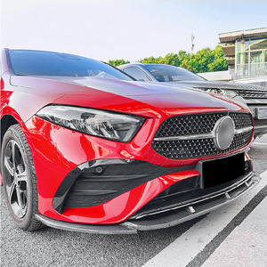 Divisor Delantero para Mercedes-Benz Clase A W177, Estilo Tuning, Textura de Fibra de Carbono en Negro Piano, Pieza 525 - Product Image 2