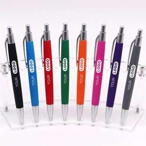 Stylo à bille personnalisé avec logo publicitaire, stylo promotionnel noir 1,0 mm avec logo - Product Image 1