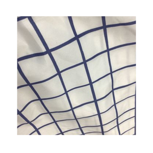 Conception à carreaux personnalisée Tissu de drap de lit en microfibre largement utilisé imprimé dispersé brossé Tissu déco maison - Product Image 1