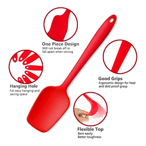 New Design Wholesale Heat Resistant Silicon <b>Baking</b> Spatula Cooking Cake <b>Silicone</b> Spreader Spatula Set - Product Image 3