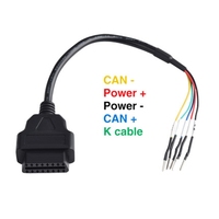 Cable de Conversión de Diagnóstico para Motocicleta OBD2 de 16 Pines a 6 Pines, Arnés de Cableado Adaptador de 16 Pines OBD Hembra a 6 Pines para Escáner de Fallas ECU