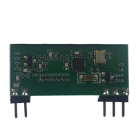 Modul penerima Universal pintu garasi 433/315/915 MHZ Superheterodyne konstruksi logam kode pembelajaran/Tetap/bergulir rentang 100m