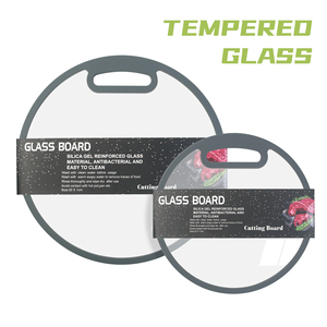 <span class=keywords><strong>Planche</strong></span> à découper double face <span class=keywords><strong>en</strong></span> <span class=keywords><strong>verre</strong></span> trempé, idéale pour la cuisine, passe au lave-vaisselle, convient aux légumes, pains et viandes (<span class=keywords><strong>Grande</strong></span> taille) - Product Image 1
