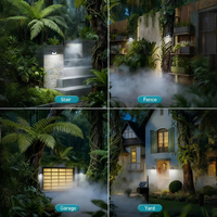 Lampe solaire intelligente à détecteur de mouvement, éclairage automatique du crépuscule à l'aube, étanche, sans tracas, économie d'énergie, éclairage mural extérieur pour jardin, véranda, TUV 8-10