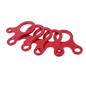 Cleye – Boucle à nœud rapide à 3 trous en alliage d'aluminium, rouge, pour corde de tente, crochet escargot réglable, outil de survie - Product Image 1