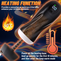 Neuer Hochwertiger Männlicher Masturbator 9-Frequenz-Vibration 9-Frequenz-Saugen, Sprachausgabe Heizfunktion Integriertes Sexspielzeug LED-Anzeige