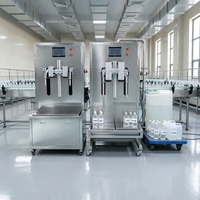 Machine de remplissage de bouteilles d'eau et de boissons gazeuses de 200g, machine de remplissage de bouteilles de jus et de boissons de 500g, machine de remplissage et de pesage de détergent et d'huile de 1kg