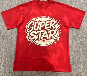 T-shirt in <span class=keywords><strong>cotone</strong></span> ring-spun pesante con stampa astratta a fiamma, oversize, stile Y2K, unisex, per tutti i giorni - Product Image 2