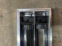 Diffuseur linéaire à fentes en alliage d'aluminium RAL9016 pulvérisé, monté au plafond, 600 mm, 3 fentes, avec lames réglables pour systèmes CVC