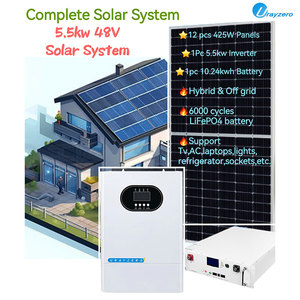 Tắt lưới năng lượng mặt trời hệ thống điện nhà năng lượng mặt trời Hệ thống pin biến tần nhà điện dự phòng hệ thống - Product Image 2