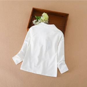 Blusas y Camisas de Manga Larga para Niñas, Lisas, de Alta Calidad, Sostenibles, con Lazo, Gran Venta - Product Image 2