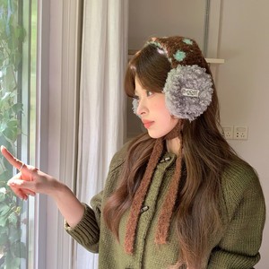 <span class=keywords><strong>Cache</strong></span>-oreilles en <span class=keywords><strong>laine</strong></span> tricotée acrylique pour <span class=keywords><strong>femme</strong></span>, bicolores, double face, polyvalents et tendance - Product Image 2