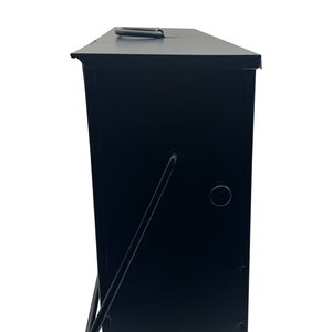 Porta cenere all'ingrosso con coperchio uso <span class=keywords><strong>camino</strong></span> nero rifinito rivestimento in polvere portante cenere - Product Image 6