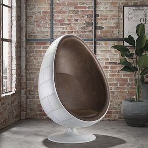Chaise en aluminium de luxe pivotante en <span class=keywords><strong>cuir</strong></span> <span class=keywords><strong>marron</strong></span>, haute qualité, pivotante, pour aviation industrielle, vente en gros - Product Image 1