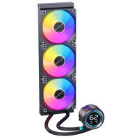 SNOWMAN 360 CPU AIO Refroidisseur liquide Affichage de la température ARGB AIO Radiateur liquide LGA 1851 1700 1200 1366 AM5 AM4 Processeur Refroidisseur