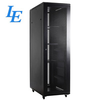Estante de servidor para ordenador, gabinete de servidor de 19 pulgadas, fácil instalación, 17- 42U
