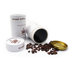 Eco-Friendly Aluminum <b>Foil</b> Lining Circular Paper <b>Containers</b> Packaging Coffee Tea Sugar Snacks Candies Cookies and Chocolate - Product Image 4