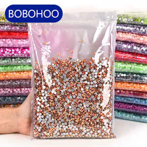 BOBOHOO haute qualité brumeux couleurs cristal verre pierre 100 brut Flatback <span class=keywords><strong>strass</strong></span> pour vêtement Nail Art dentaire <span class=keywords><strong>strass</strong></span> - Product Image 1