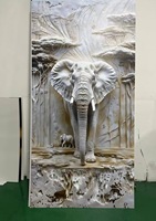 Panneau mural imperméable à haute brillance avec un magnifique grain de marbre, ignifuge pour hôtel, panneau mural en feuille de marbre UV