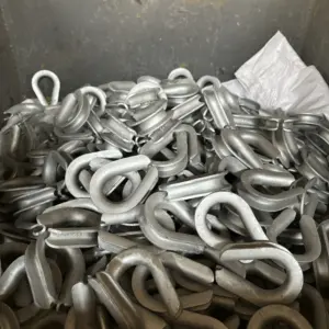Precio de fábrica Cuerda de alambre de alta calidad Manga de dedal Anillo triangular Anillo de corazón de pollo Cuerda de <span class=keywords><strong>Capel</strong></span> y conector de cable - Product Image 6
