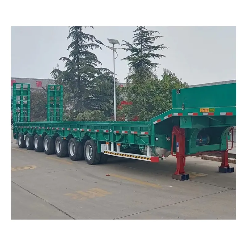 5 Axle Low Bed 120 Tons Low Bed Trailer For Transport Heavy Big Equipment Low Bed Semi Trailers For Sale