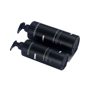 Minnie Black Round <b>Shampoo</b> Bottle 500ml With Pump Dispenser For Daily Hair Care - Product Image 3