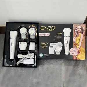 ENZO EN-0104 Meilleure vente 5 en 1 nettoyant électrique pour le visage Vibration sonique dissolvant de callosités épilateur soins de beauté masseur <span class=keywords><strong>facial</strong></span> - Product Image 6