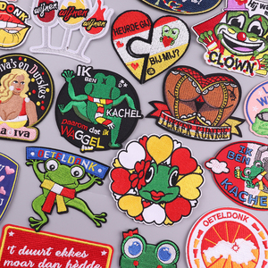 Yeni stiller hollanda karnaval demir on yamalar Oeteldonk amblem nakış yama giysi için - Product Image 3