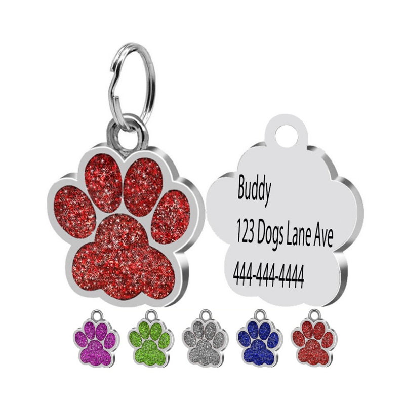 Милый модный брелок с кристаллами в виде собачьей лапы брелок для ключей ювелирные аксессуары металлический брелок для ключей