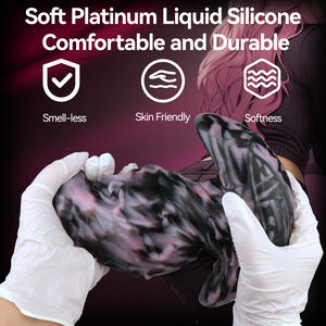 Super Big Anal Plug Flüssiger Silikon <span class=keywords><strong>dildo</strong></span> mit Gürtel basis für erfahrene Spieler Wirbel Wasserdichtes Spielzeug für Erwachsene für Unisex Backdoor - Product Image 3