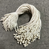 Cordons tressés cirés 100 % coton, élastiques et imperméables, pour étiquettes de vêtements, chaussures et sacs, couleur/taille personnalisables, sans logo, fil inclus