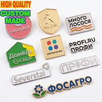 Pins de revers métalliques personnalisés, badges à logo audacieux, plaqués or épais, émail souple, en gros, pour merchandising Fintech, cadeaux pour employés