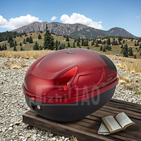 Boîte à bagages arrière pour scooter/moto JIZHIHAO ABS 17L, fiable, facile à utiliser, amovible, certifiée ISO9001, multifonctionnelle 818