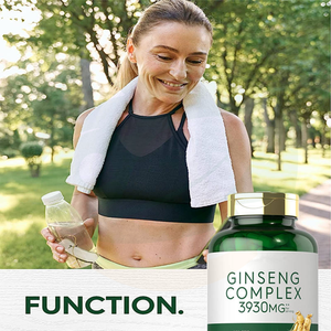 Kapsul Kompleks Ginseng OEM Label Pribadi Suplemen Kesehatan Dewasa Ekstrak Herbal Pendukung Imunitas Energi Vegan - Product Image 3