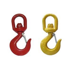 Cường Độ Cao Red <span class=keywords><strong>G80</strong></span> Mắt Rèn Crane Gian Lận Thép Hợp Kim <span class=keywords><strong>G80</strong></span> Xoay Selflock <span class=keywords><strong>Hook</strong></span> Cho Nâng - Product Image 2