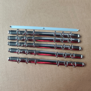 Tùy chỉnh A4 A5 A6 A7 A8 đa màu sắc kim loại nhẫn thư mục tập tin Cơ chế cuốn sách rời Lá Chất kết dính nhẫn cho kế hoạch máy tính xách tay Nhật ký - Product Image 2