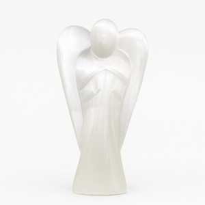 Figurine d'ange en sélénite - Guérison par les cristaux - 6 pouces et 580 g (1,28 lb) - Décoration d'intérieur - UN SEUL EXEMPLAIRE - Product Image 2