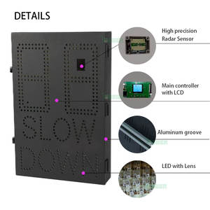 Panneaux <span class=keywords><strong>de</strong></span> signalisation routière <span class=keywords><strong>de</strong></span> sécurité à énergie solaire LED avec visage souriant, étanches IP54, personnalisés en usine, avec radar <span class=keywords><strong>de</strong></span> <span class=keywords><strong>limitation</strong></span> <span class=keywords><strong>de</strong></span> <span class=keywords><strong>vitesse</strong></span> - Product Image 2