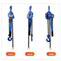 Nouveau Treuil à Chaîne Manuel Hanxiang pour Vente en Gros Transfrontalière, Tendeur de Levage en Acier de Type Chaîne, 1 Tonne 0,75t, pour Construction, Garantie 1 An