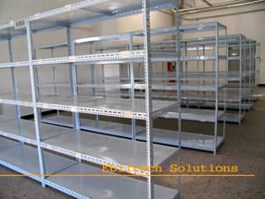 高品質倉庫保管用軽量スロット付きアングル鉄製ラック - Product Image 3